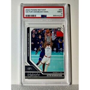 Victor Wembanyama 2023-24 Panini #60 NBA Rookie Card Spurs 1 of 6522 PSA 9 Mint
